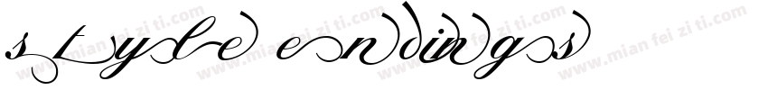 Style Endings字体转换